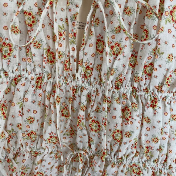 Doen XS Adie Top in Alabaster Countryside Calico - Picture 7 of 14